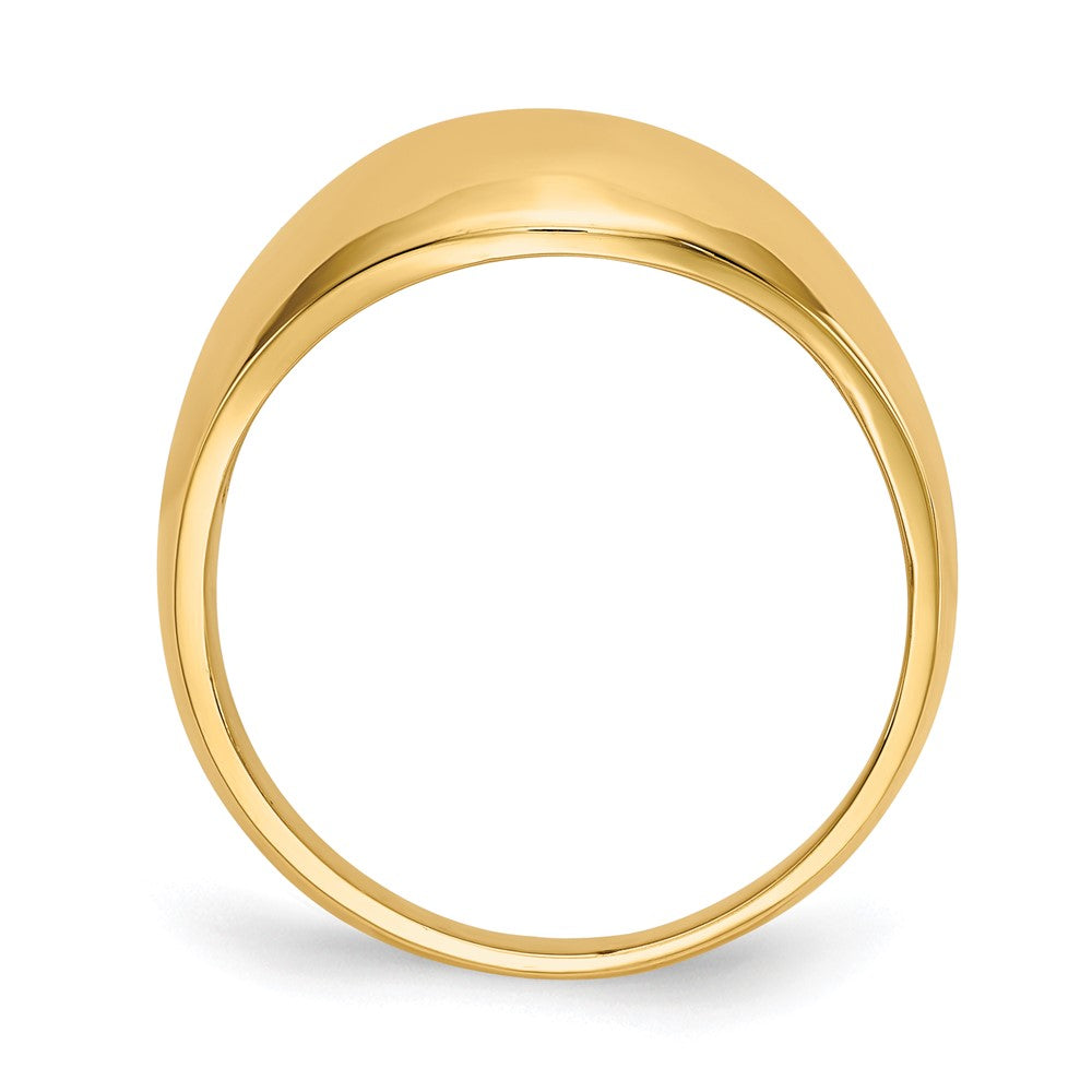 Buy Stylish 10K Gold 10mm Domed Tapered Cigar Band Ring - Luxury Value