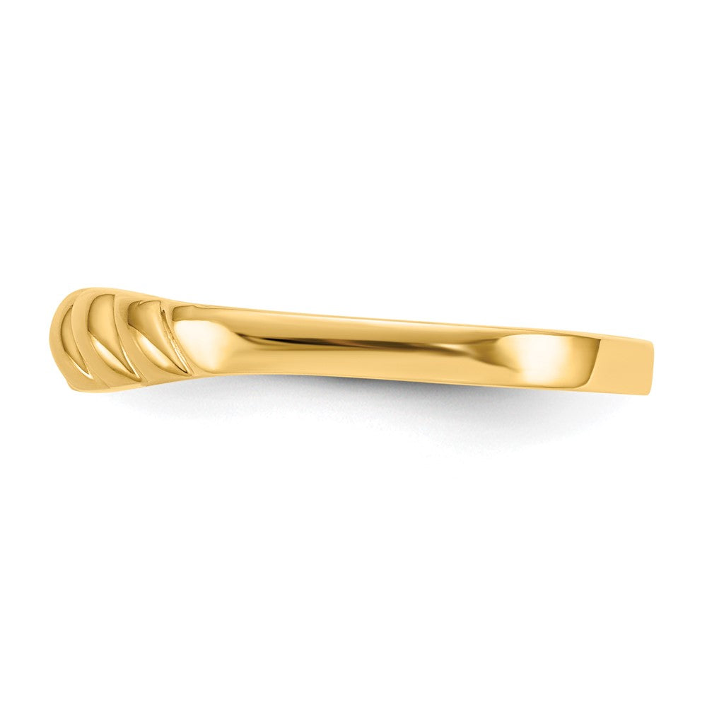 Buy Stylish 10K Polished Valley Dome Band Ring - Affordable Luxury Jewelry