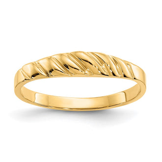 Buy Stylish 10K Polished Valley Dome Band Ring - Affordable Luxury Jewelry