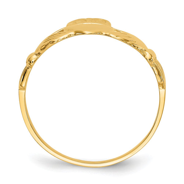 10K Gold Men's Claddagh Ring - Style GR1-1016349