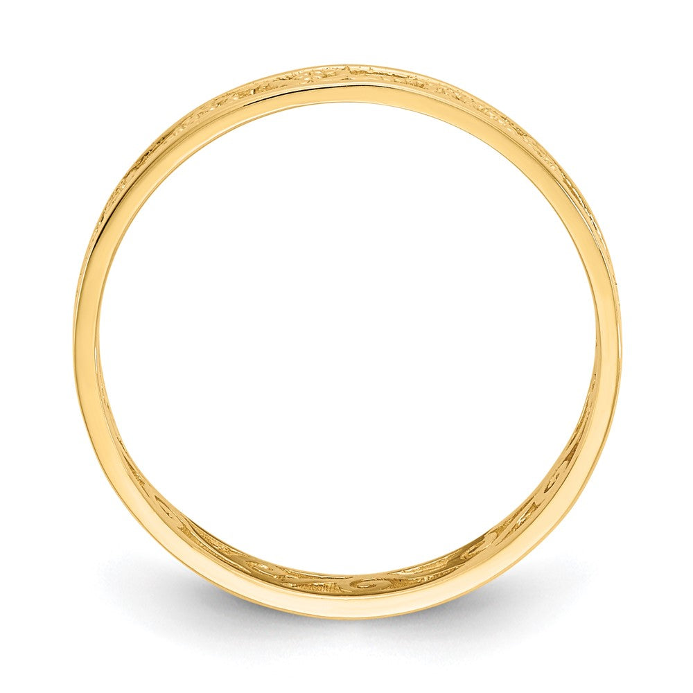 Buy Stylish 10K Dual-Finish Polished & Textured Ring - Affordable Luxury!