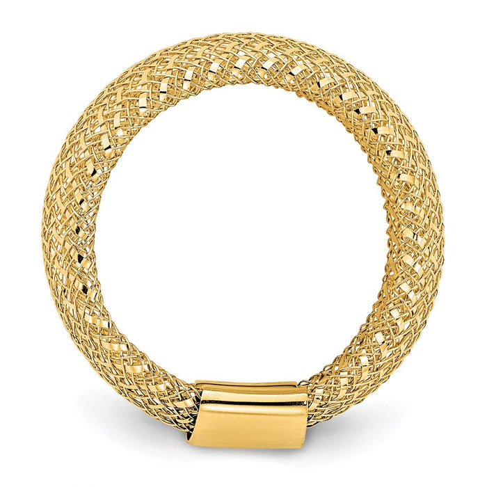 Buy Stylish 10K Flexible Stretch Band Ring - Affordable Luxury Jewelry-2