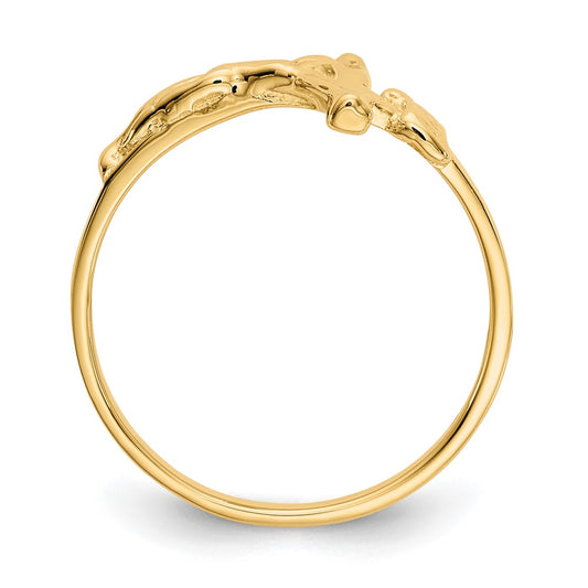Shop 10K Children's Polished Crucifix Ring - Stylish Design, Affordable Price
