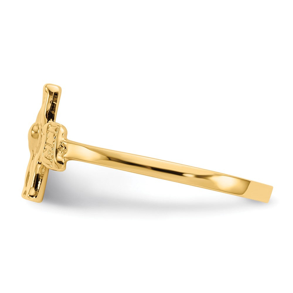 Shop 10K Children's Polished Crucifix Ring - Stylish Design, Affordable Price