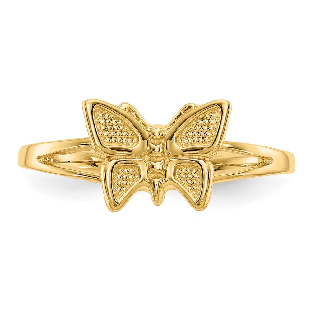Shop Stylish 10K Gold Butterfly Ring for Kids - Affordable Luxury Design