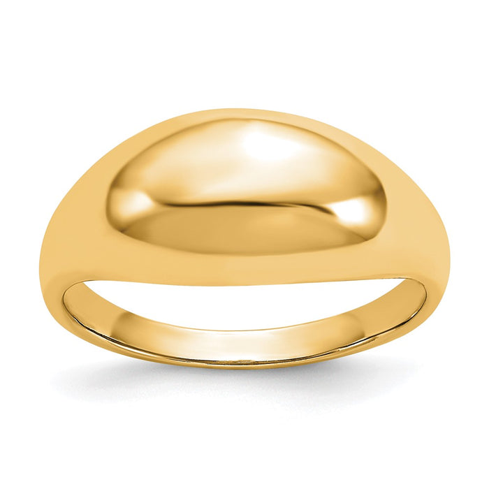 Shop 10K Yellow Gold Smooth Dome Ring - Stylish & Affordable Jewelry Piece-1