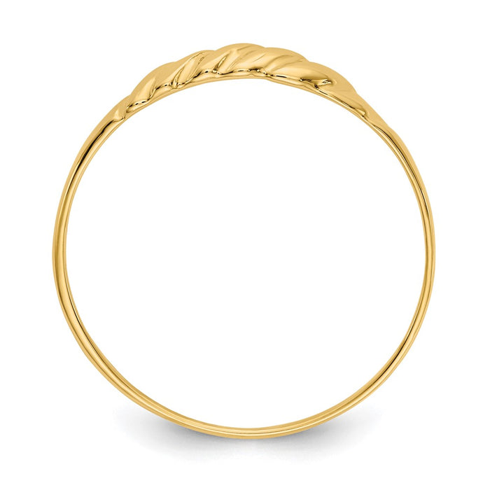 Buy Stylish 10K Textured Dome Ring - Luxury with Unique Design and Value-2