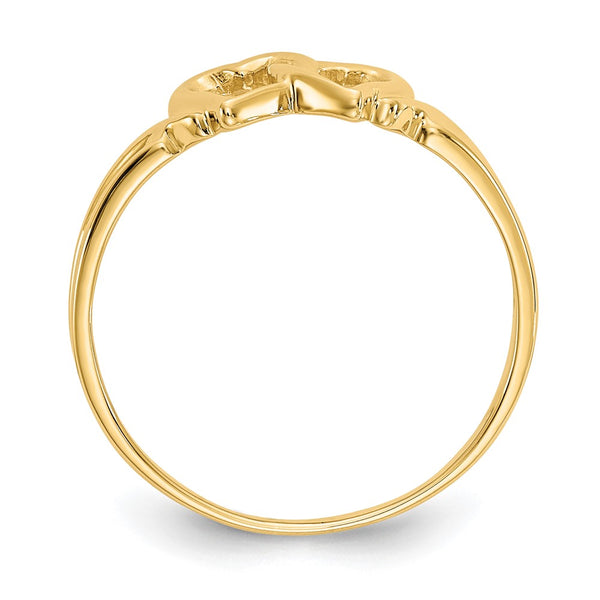 10K Gold Heart-Shaped Ring - Style GR1-1016381
