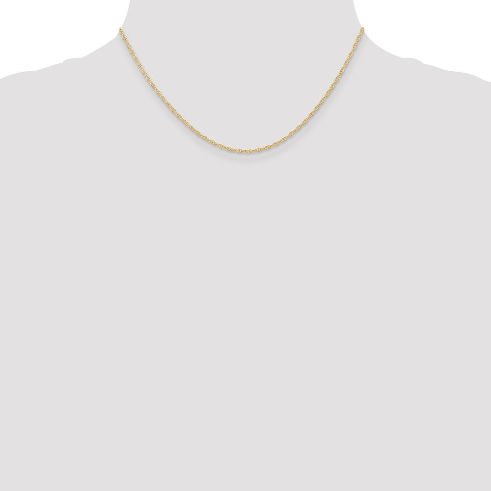 Buy Stylish 14K Gold 16-Inch 1.35mm Cable Rope Chain - Luxury Jewelry Value!