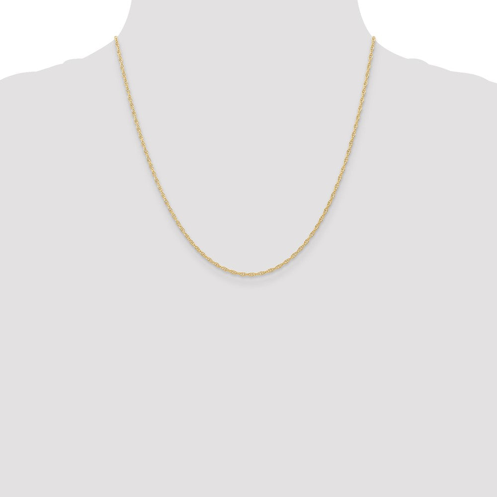 Shop 14K Gold 20-Inch 1.35mm Cable Rope Chain - Stylish & Affordable Jewelry