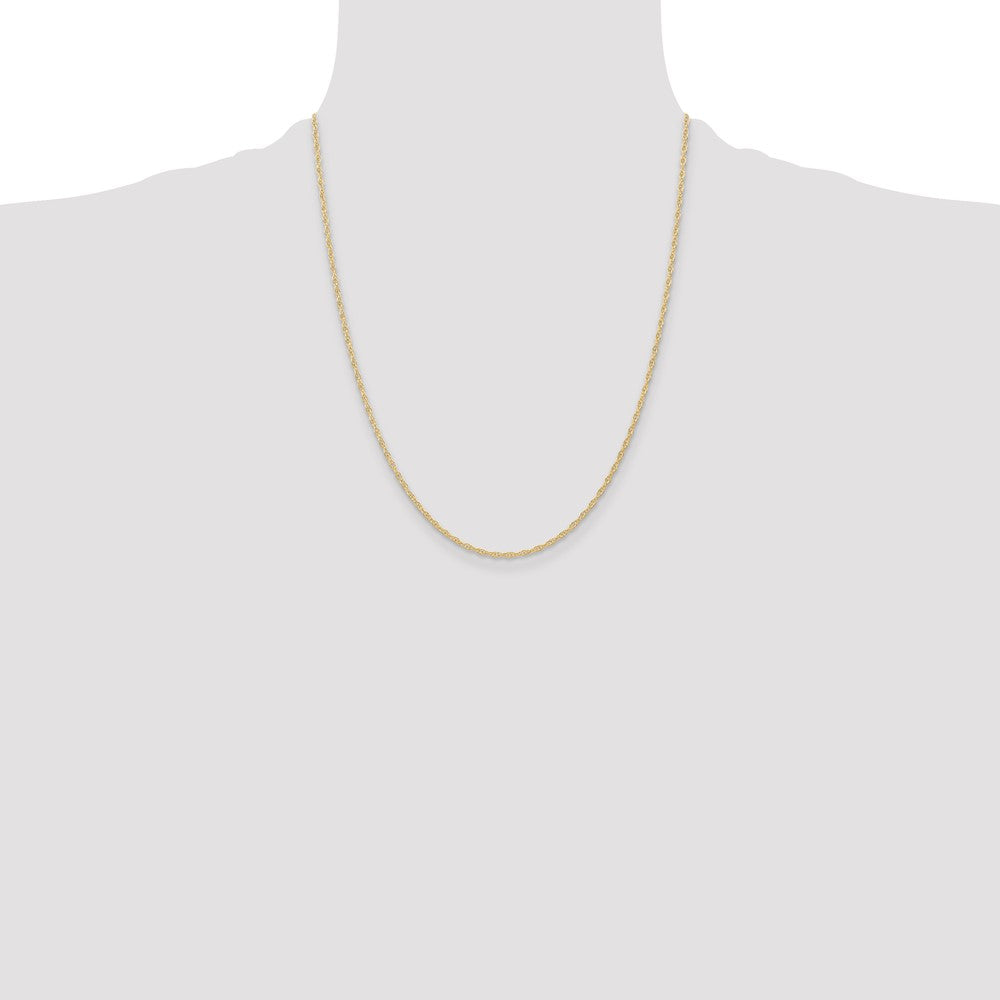 Buy 14K Gold 1.35mm Carded Cable Rope Chain - Stylish & Affordable Luxury!