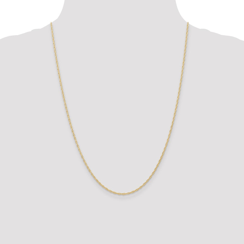 Shop 14K Gold 24-Inch 1.35mm Cable Rope Chain - Stylish & Affordable Luxury