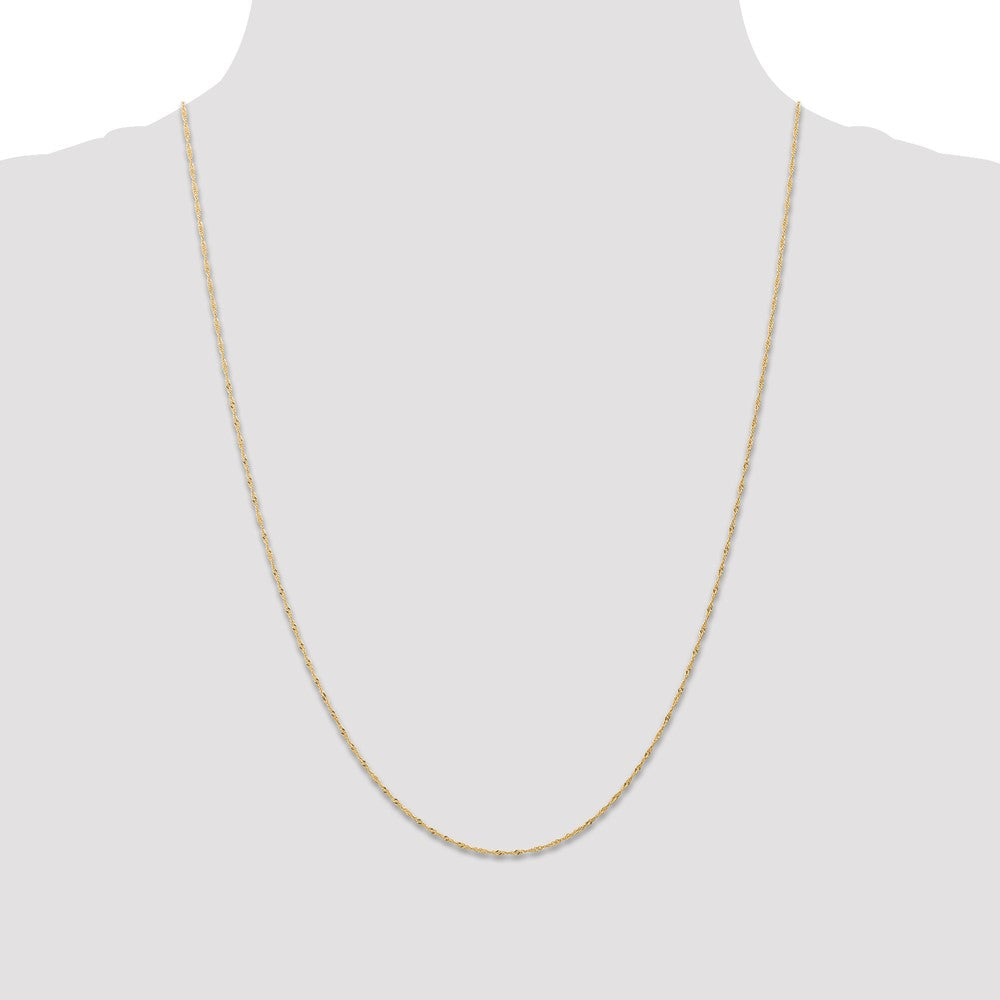 Buy Stylish 14K Gold 24-Inch 1mm Singapore Chain - Exclusive Value Offer!