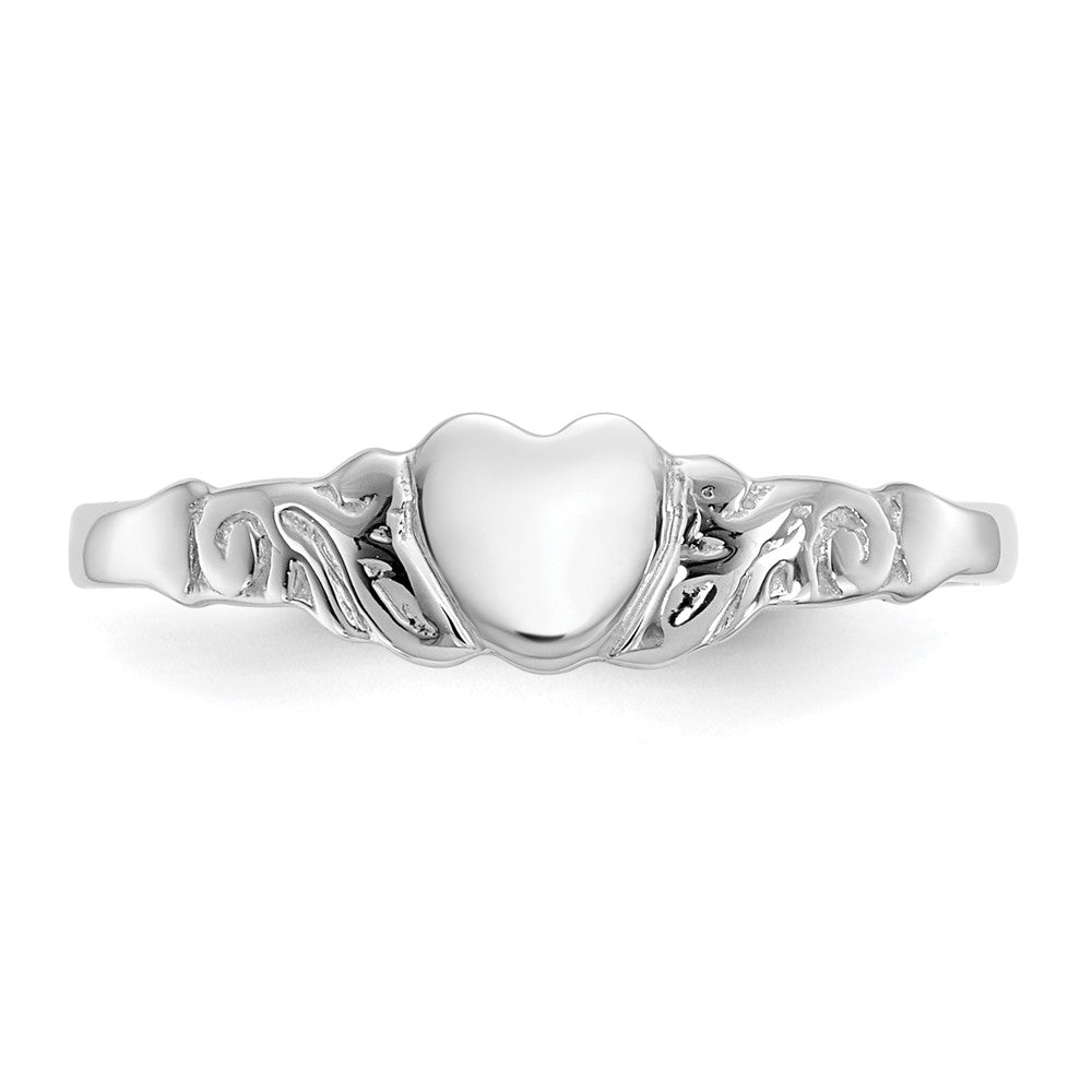 High-Quality 10K White Gold Heart-Shaped Ring | Stylish & Affordable Luxury