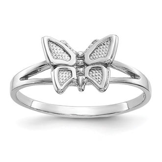 Shop 10K White Gold Butterfly Ring - Stylish & Affordable Jewelry Design