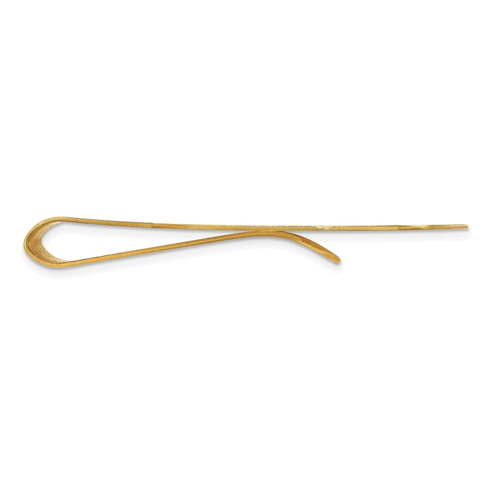 High-Quality 10K Yellow Gold Round Money Clip - Stylish Monogram Design