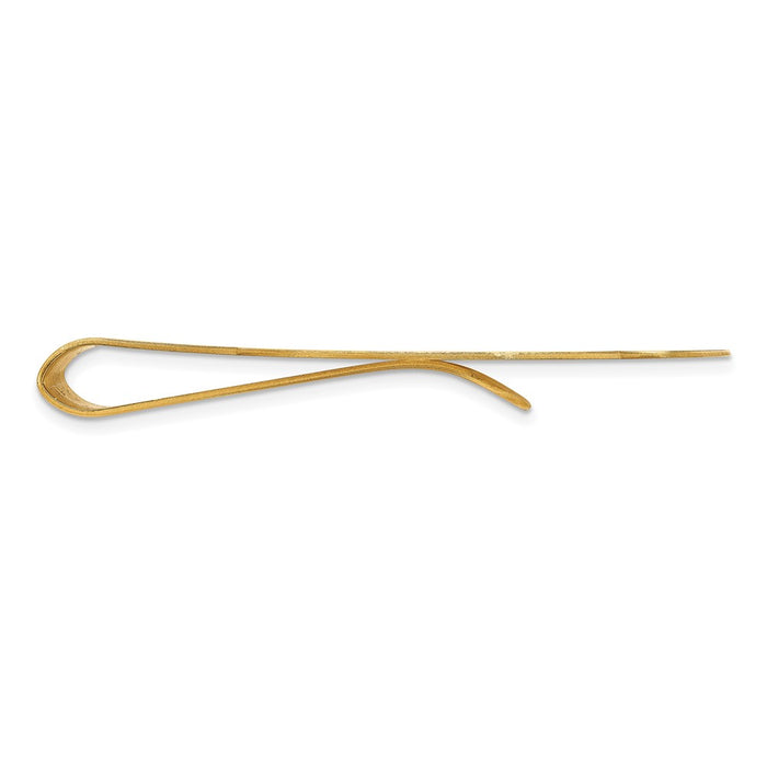 High-Quality 10K Yellow Gold Round Money Clip - Stylish Monogram Design-2