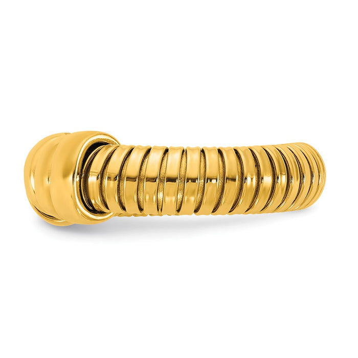 Exclusive 5.5mm Herco Adjustable Cuff Ring in 14K Gold - Stylish Luxury-3