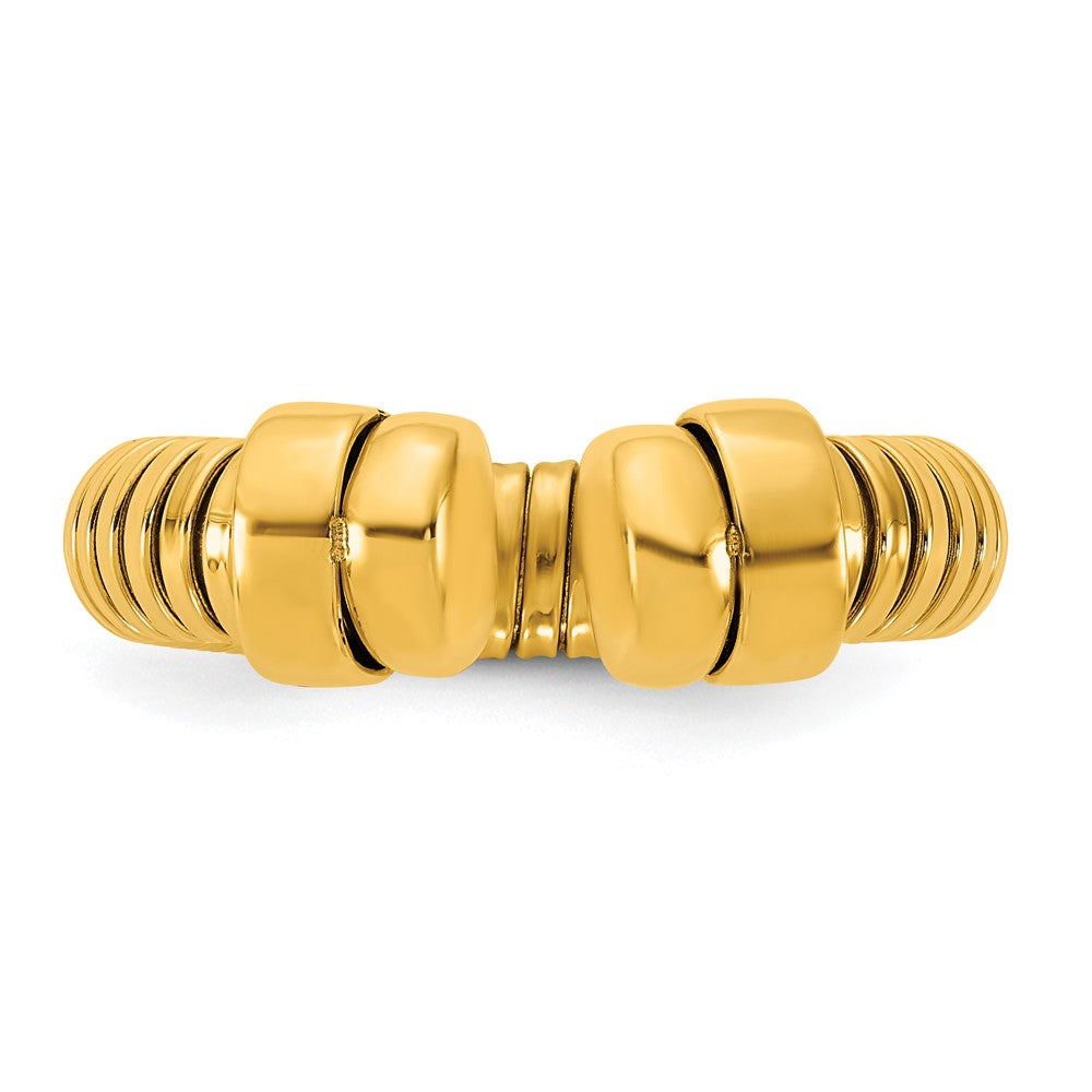 Exclusive 5.5mm Herco Adjustable Cuff Ring in 14K Gold - Stylish Luxury