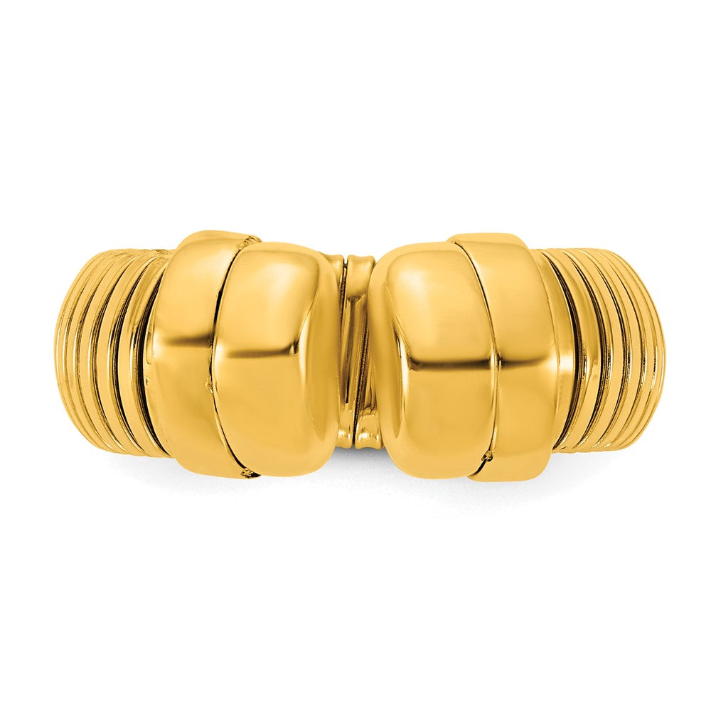 Shop Exclusive 14K Gold Polished Cuff Ring - 8.5mm Stylish Adjustable Design