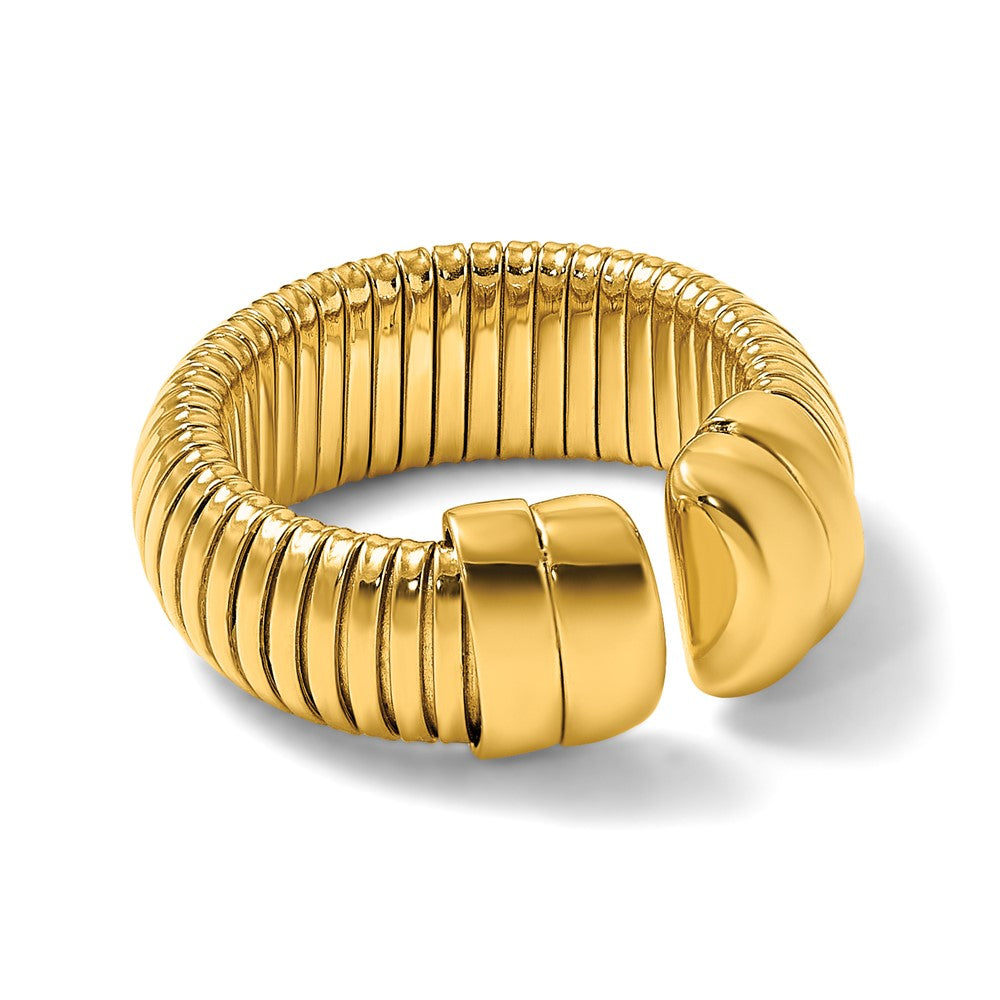 Shop Exclusive 14K Gold Polished Cuff Ring - 8.5mm Stylish Adjustable Design