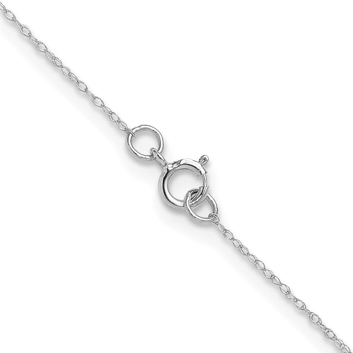 Shop Stylish 14K White Gold 0.4mm Carded Cable Rope Chain at Affordable Price-3