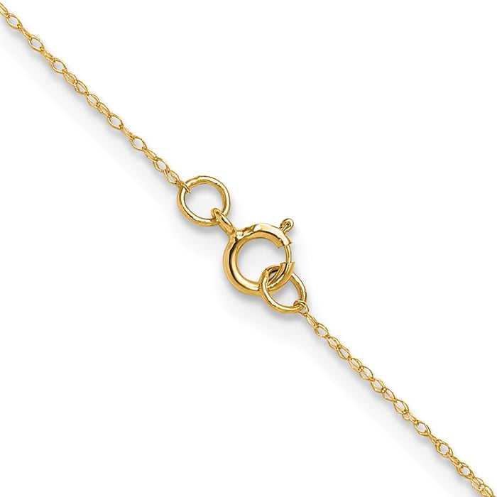 Shop Stylish 14K Gold 0.4mm Carded Cable Rope Chain - Affordable Luxury-3