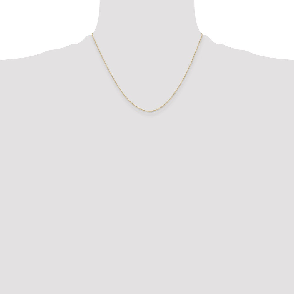 Buy 14K Gold 0.4mm Carded Cable Rope Chain - Stylish Luxury Jewelry Piece