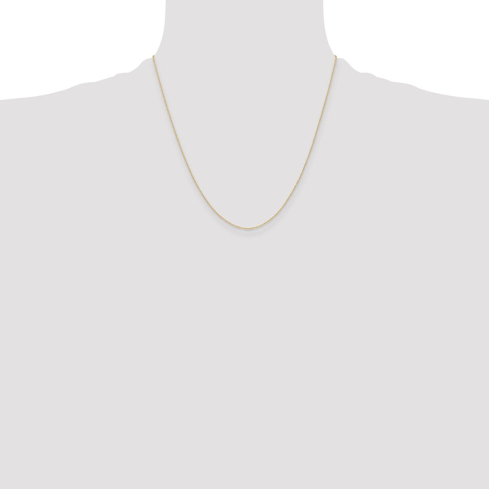 Buy Stylish 14K Gold 0.4mm Carded Cable Rope Chain - Luxury Jewelry Value!