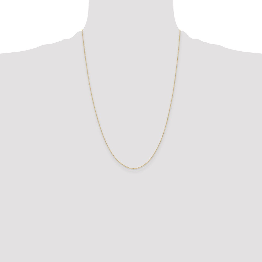 High-Quality 14K Gold 0.4mm Cable Rope Chain - Affordable Luxury Jewelry