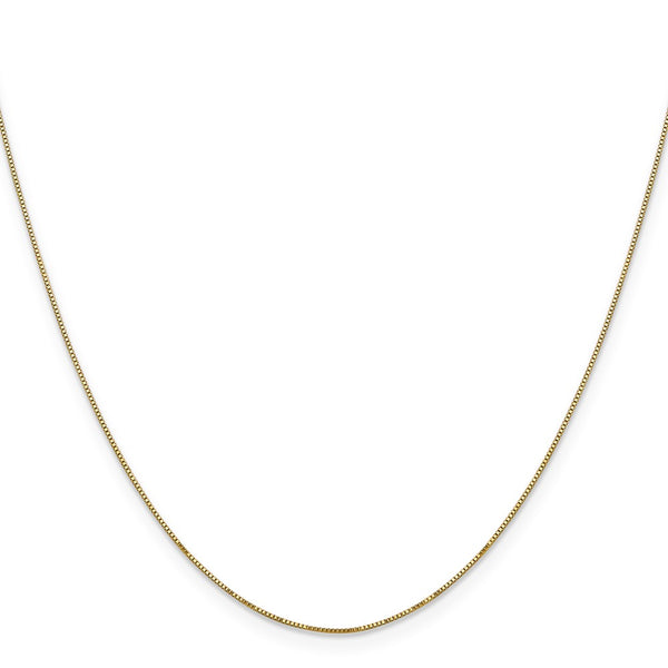 14K Gold .5mm Box Link Chain