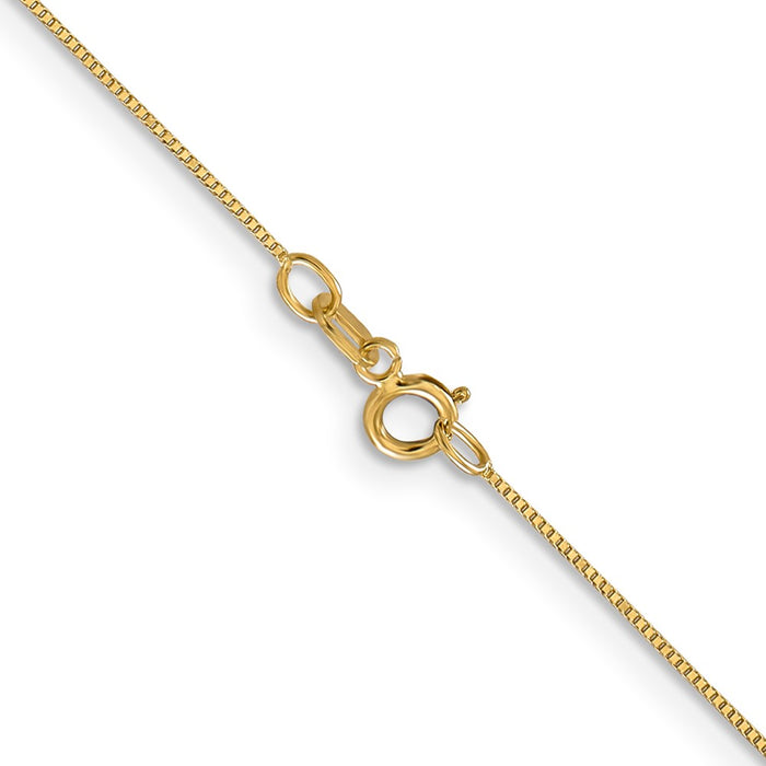 Buy Stylish 14K Gold 18-Inch .5mm Box Link Chain - Affordable Luxury Accessory-3