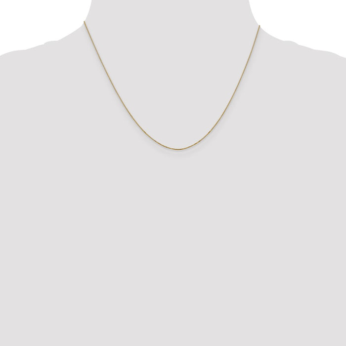 Buy Stylish 14K Gold 18-Inch .5mm Box Link Chain - Affordable Luxury Accessory-4