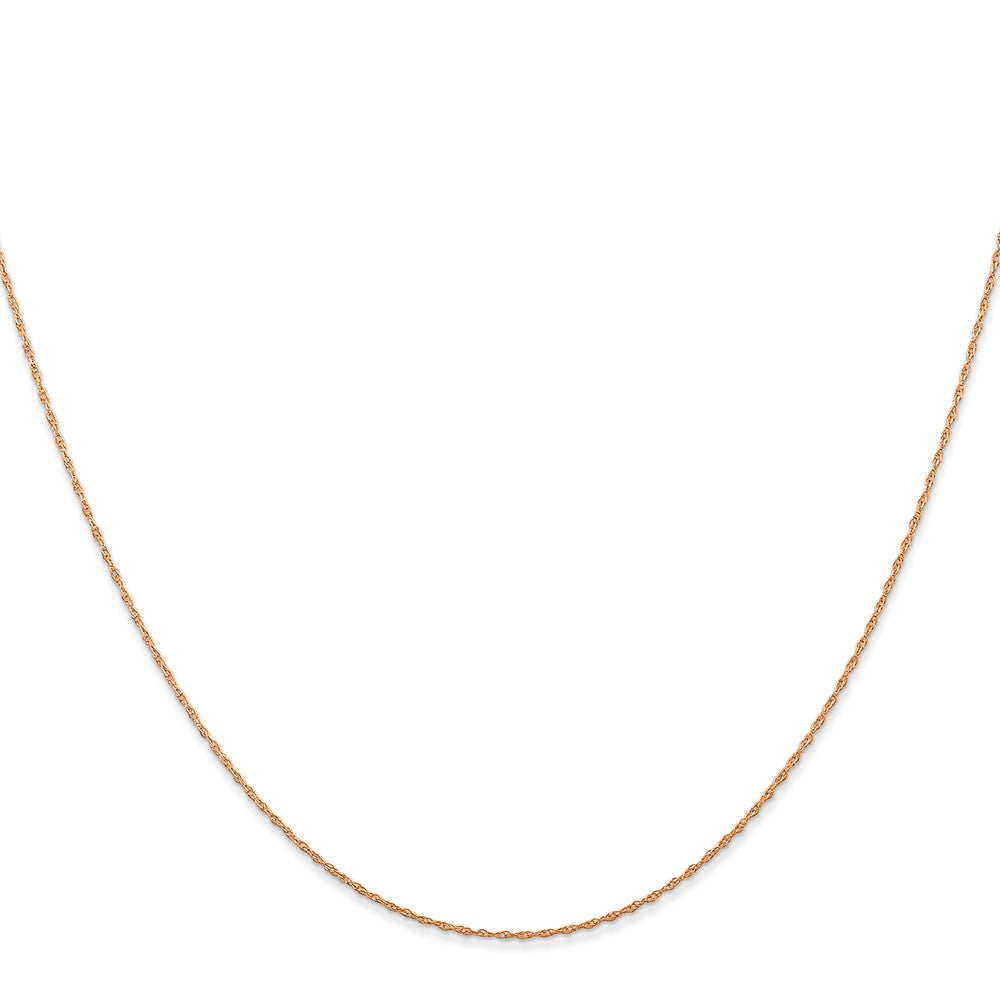 Shop Exclusive 14K Rose Gold 18-Inch .5mm Cable Rope Chain - Stylish Value!