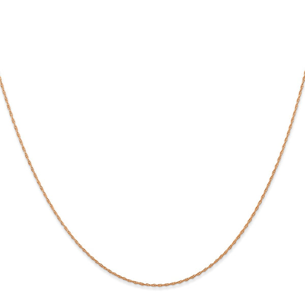 14K Rose Gold .5mm Cable Rope Chain