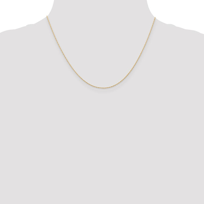 Shop Exclusive 14K Rose Gold 18-Inch .5mm Cable Rope Chain - Stylish Value!-4