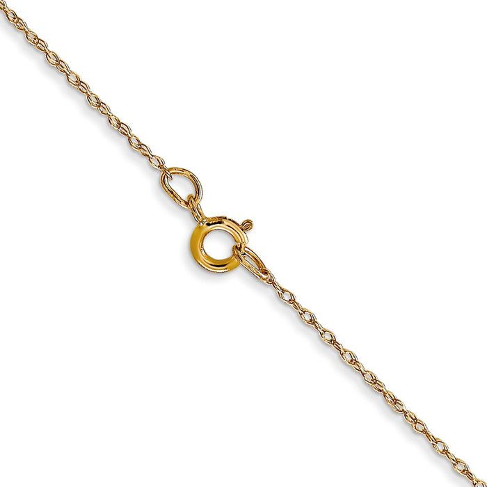Shop 14K Gold .5mm 16-Inch Cable Rope Chain - Stylish & Affordable Luxury!-3