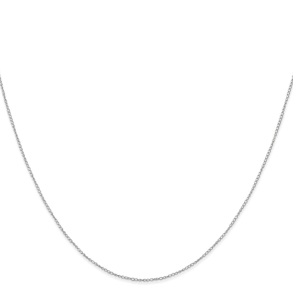 Buy 14K White Gold Curb Chain 18-Inch .42mm - Stylish & Affordable Jewelry