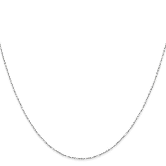 Buy 14K White Gold Curb Chain 18-Inch .42mm - Stylish & Affordable Jewelry