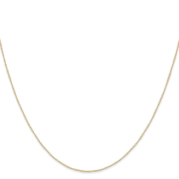 Buy Exclusive 14K Gold .42mm 13-Inch Curb Chain - Stylish Spring Ring Clasp-2