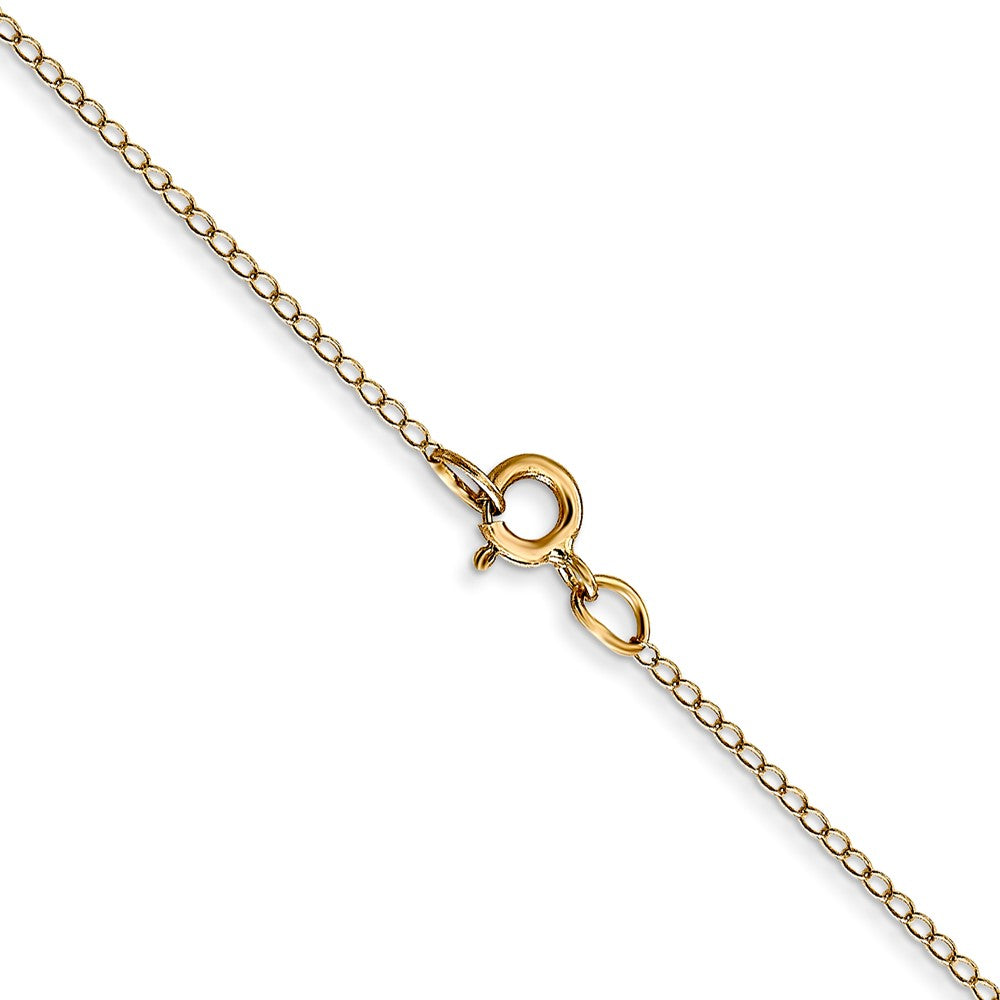 Buy Exclusive 14K Gold .42mm 13-Inch Curb Chain - Stylish Spring Ring Clasp