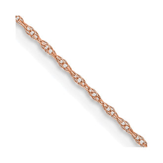 Shop Affordable 14K Rose Gold .6mm Cable Rope Chain - 16-Inch Stylish Design