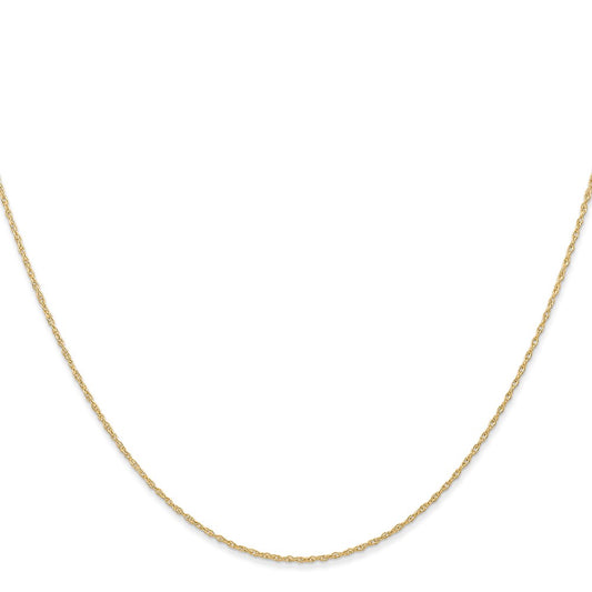 Buy Stylish 14K Gold 20-Inch .6mm Cable Rope Chain with Spring Ring Clasp