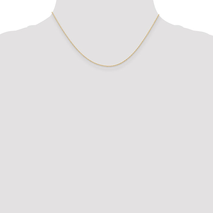 Exclusive 14K Gold 16-Inch .6mm Cable Rope Chain - Stylish & Affordable Jewelry-4