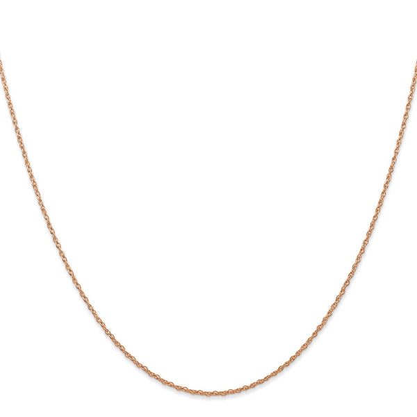 14K Rose Gold 16-Inch .7mm Cable Rope Chain