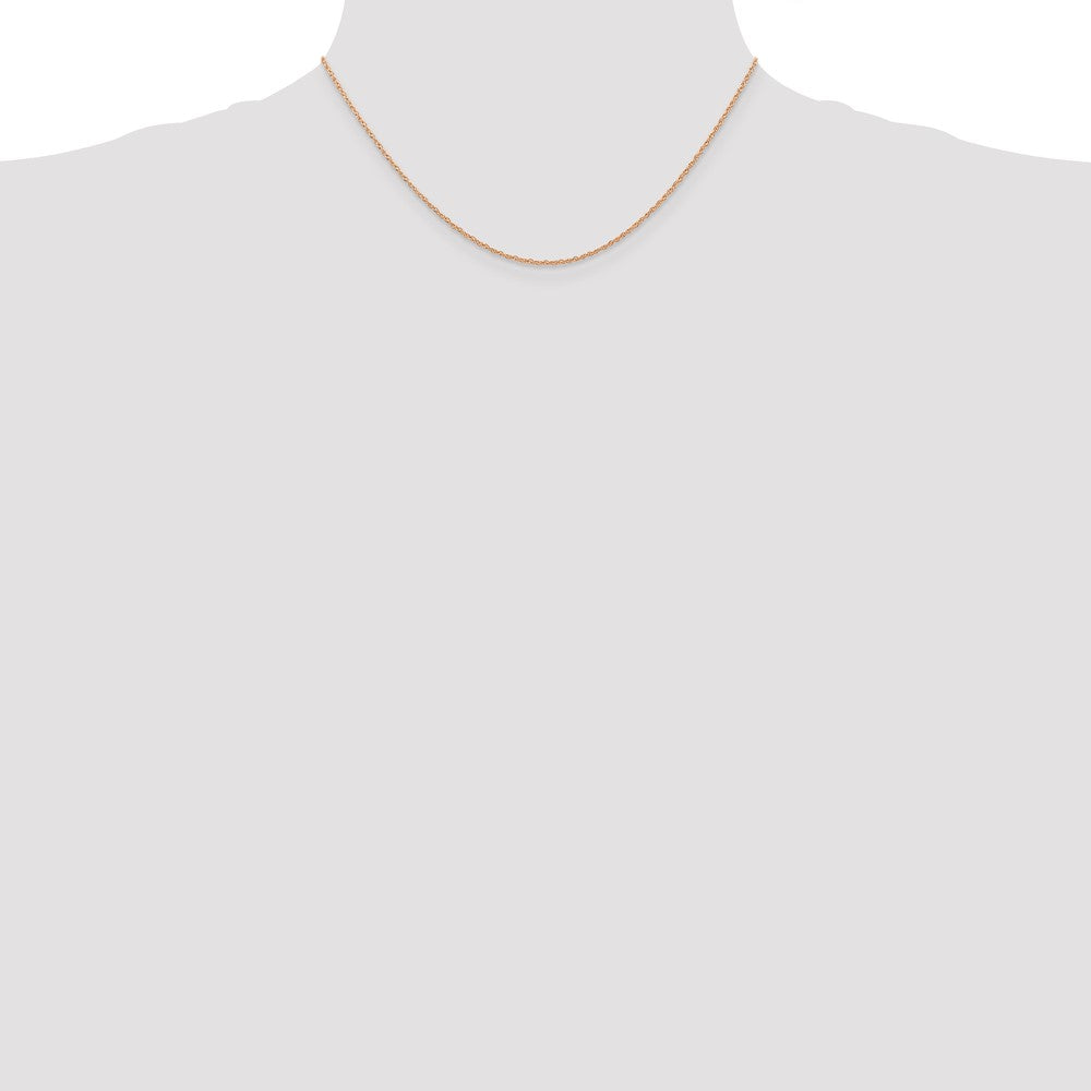 Order Stylish 14K Rose Gold 16-Inch .7mm Cable Rope Chain - Luxury Accessory!