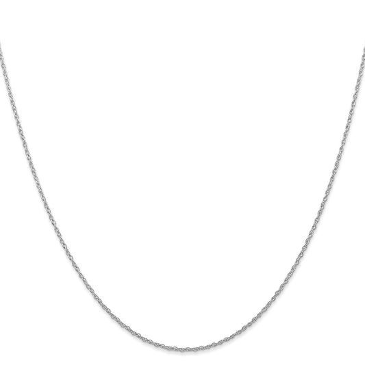 Buy Stylish 22-Inch 0.7mm 14K White Gold Cable Rope Chain - Luxury Value!