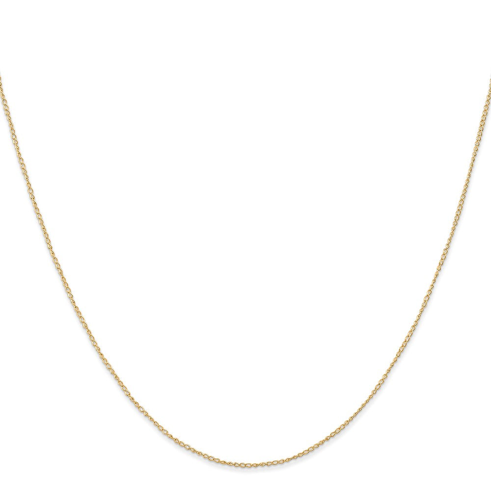 Buy Stylish 14K Gold 16-Inch Curb Chain - 0.5mm, Affordable Luxury!