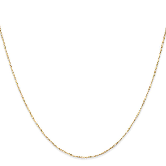 Buy Stylish 14K Gold 16-Inch Curb Chain - 0.5mm, Affordable Luxury!-2