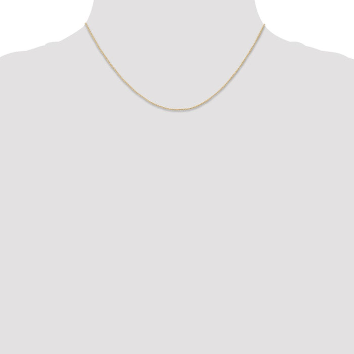 Buy Stylish 14K Gold 16-Inch Curb Chain - 0.5mm, Affordable Luxury!-4